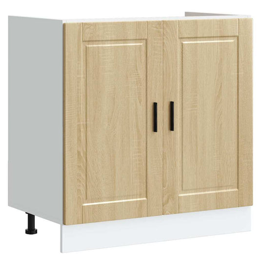 Sink Base Cabinet "Porto" Sonoma Oak 80x46x81.5 cm Sink Base Cabinet "Porto" Sonoma Oak 80x46x81.5 cm
