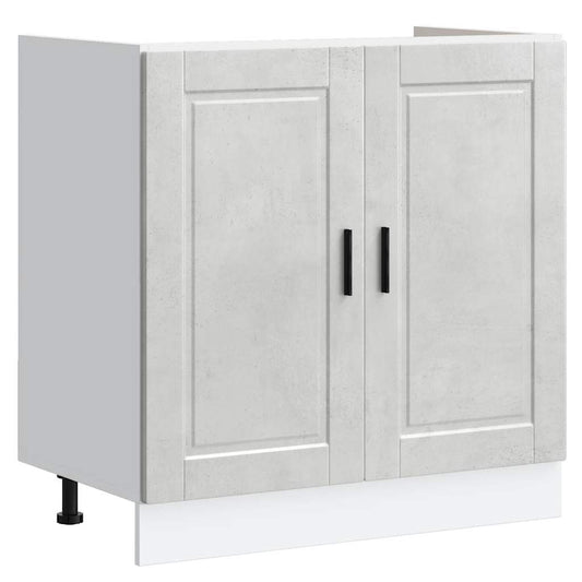 Sink Base Cabinet "Porto" Concrete Grey 80x46x81.5 cm Sink Base Cabinet "Porto" Concrete Grey 80x46x81.5 cm