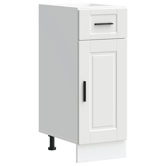Kitchen Base Cabinet "Porto" White Engineered Wood Kitchen Base Cabinet "Porto" White Engineered Wood