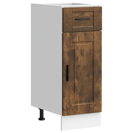 Kitchen Base Cabinet "Porto" Smoked Oak Engineered Wood Kitchen Base Cabinet "Porto" Smoked Oak Engineered Wood