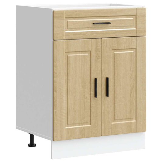 Kitchen Base Cabinet "Porto" Sonoma Oak Engineered Wood Kitchen Base Cabinet "Porto" Sonoma Oak Engineered Wood