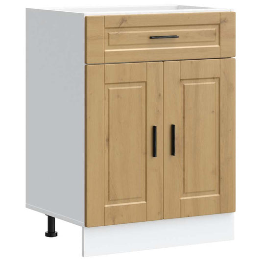 Kitchen Base Cabinet "Porto" Artisan Oak Engineered Wood Kitchen Base Cabinet "Porto" Artisan Oak Engineered Wood