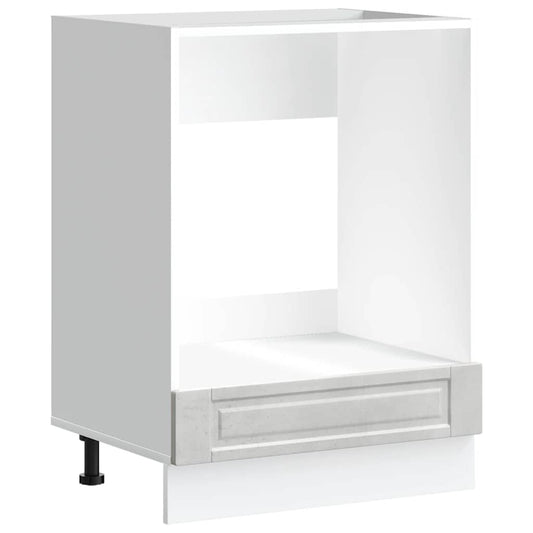 Oven Cabinet Porto Concrete Grey Engineered Wood Oven Cabinet Porto Concrete Grey Engineered Wood
