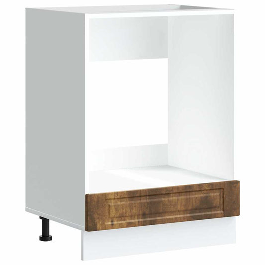 Oven Cabinet Porto Smoked Oak Engineered Wood Oven Cabinet Porto Smoked Oak Engineered Wood