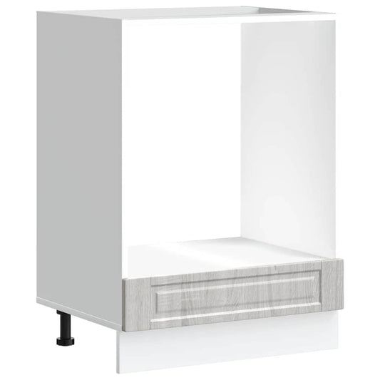 Oven Cabinet "Porto" Grey Sonoma Engineered Wood Oven Cabinet "Porto" Grey Sonoma Engineered Wood