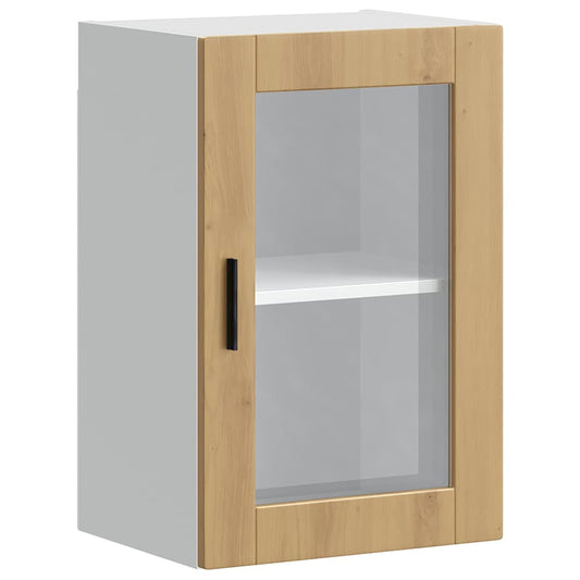 Kitchen Wall Cabinet with Glass Door "Porto" Artisan Oak Kitchen Wall Cabinet with Glass Door "Porto" Artisan Oak