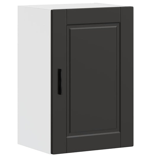 Kitchen Wall Cabinet "Porto" Black Engineered Wood Kitchen Wall Cabinet "Porto" Black Engineered Wood
