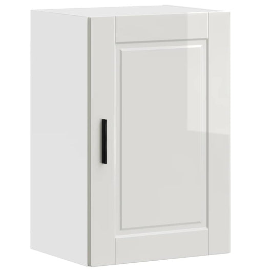Kitchen Wall Cabinet "Porto" High Gloss White Engineered Wood Kitchen Wall Cabinet "Porto" High Gloss White Engineered Wood