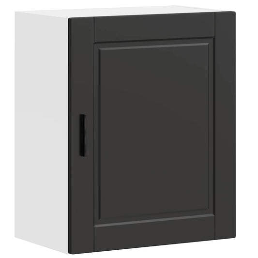 Kitchen Wall Cabinet "Porto" Black Engineered Wood Kitchen Wall Cabinet "Porto" Black Engineered Wood