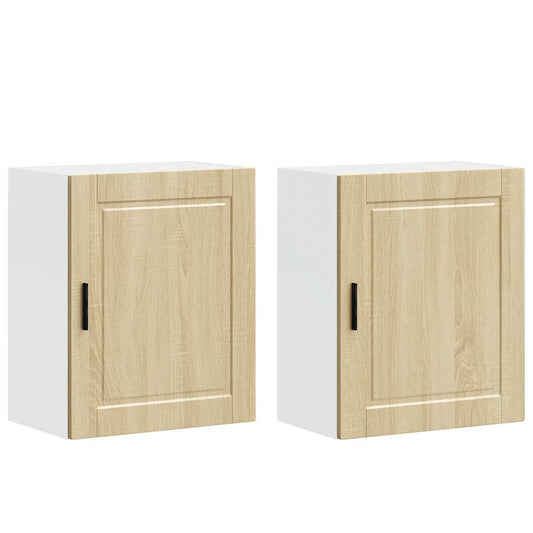 Kitchen Wall Cabinets 2 pcs "Porto" Sonoma Oak Engineered Wood Kitchen Wall Cabinets 2 pcs "Porto" Sonoma Oak Engineered Wood