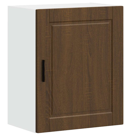 Kitchen Wall Cabinet "Porto" Brown Oak Engineered Wood Kitchen Wall Cabinet "Porto" Brown Oak Engineered Wood