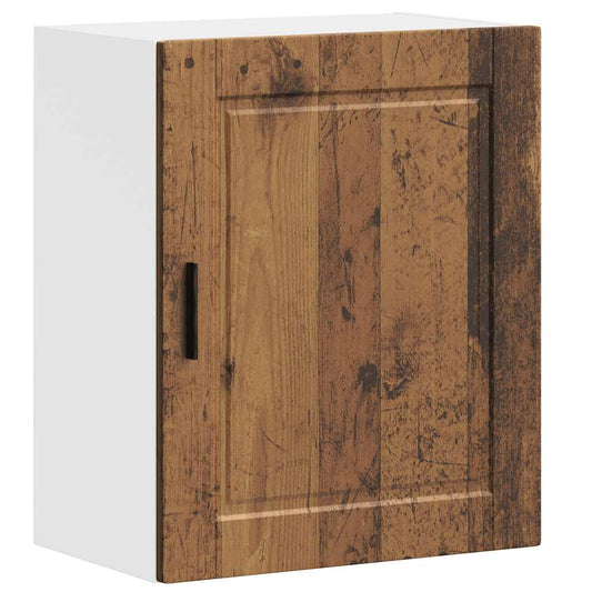 Kitchen Wall Cabinet "Porto" Old Wood Engineered Wood Kitchen Wall Cabinet "Porto" Old Wood Engineered Wood
