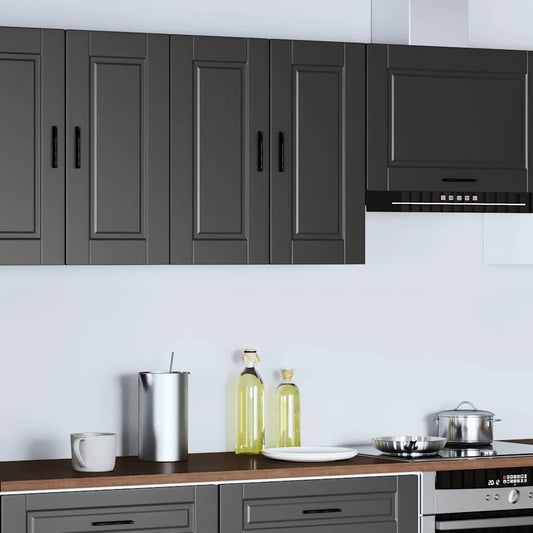 Kitchen Wall Cabinet Porto Black Engineered Wood Kitchen Wall Cabinet Porto Black Engineered Wood