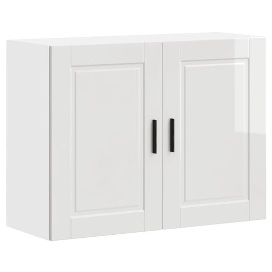Kitchen Wall Cabinet "Porto" High Gloss White Engineered Wood Kitchen Wall Cabinet "Porto" High Gloss White Engineered Wood