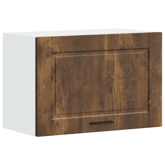 Kitchen Wall Cabinet "Porto" Smoked Oak Engineered Wood Kitchen Wall Cabinet "Porto" Smoked Oak Engineered Wood