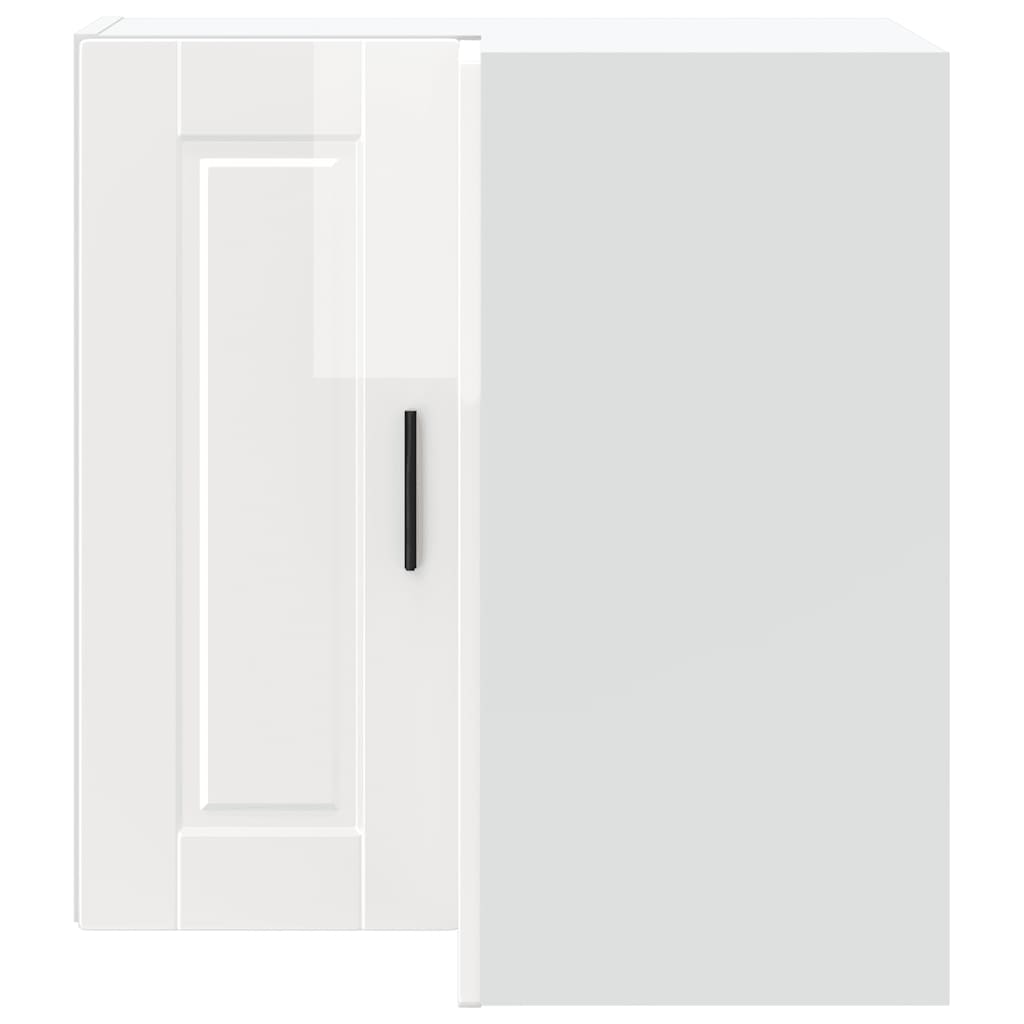 Kitchen Wall Corner Cabinet "Porto" High Gloss White