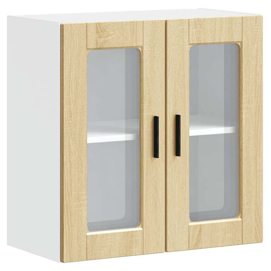 Kitchen Wall Cabinet with Glass Door "Porto" Sonoma Oak Kitchen Wall Cabinet with Glass Door "Porto" Sonoma Oak