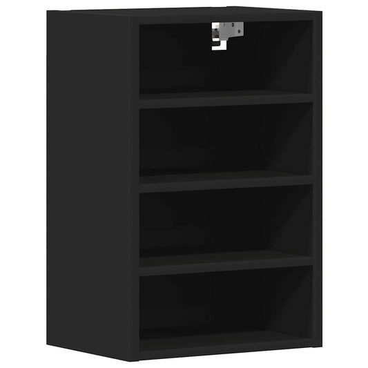 Hanging Cabinet Riga Black 40x29.5x60 cm Engineered Wood Hanging Cabinet Riga Black 40x29.5x60 cm Engineered Wood