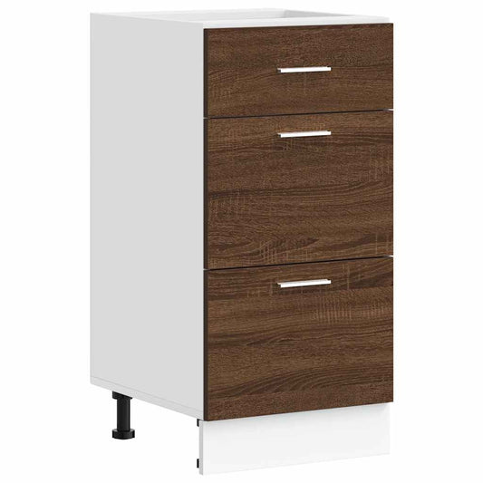 Bottom Cabinet Lyon Brown Oak 40x46x81.5 cm Engineered Wood Bottom Cabinet Lyon Brown Oak 40x46x81.5 cm Engineered Wood