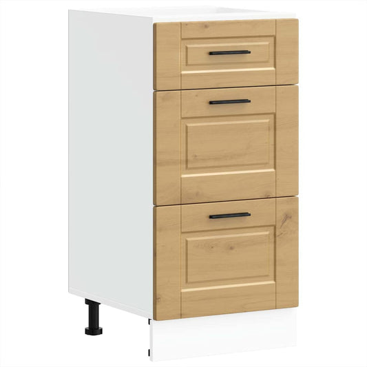 Kitchen Base Cabinet "Porto" Artisan Oak Engineered Wood Kitchen Base Cabinet "Porto" Artisan Oak Engineered Wood