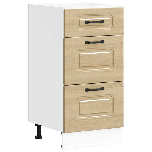 Kitchen Base Cabinet "Kalmar" Sonoma Oak Engineered Wood Kitchen Base Cabinet "Kalmar" Sonoma Oak Engineered Wood