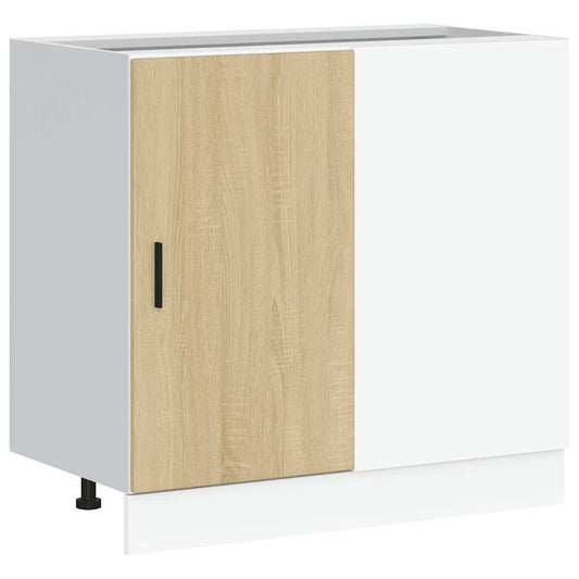Kitchen Base Cabinet "Lyon" Sonoma Oak Engineered Wood Kitchen Base Cabinet "Lyon" Sonoma Oak Engineered Wood