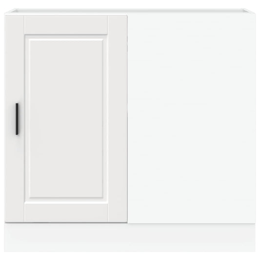 Kitchen Base Cabinet "Porto" White Engineered Wood Kitchen Base Cabinet "Porto" White Engineered Wood
