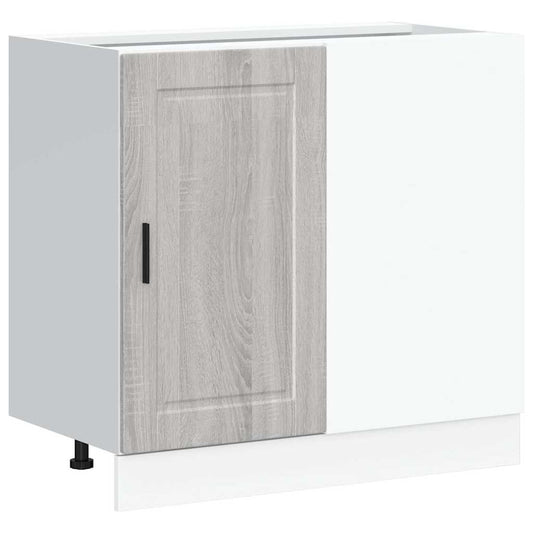 Kitchen Base Cabinet "Porto" Grey Sonoma Engineered Wood Kitchen Base Cabinet "Porto" Grey Sonoma Engineered Wood