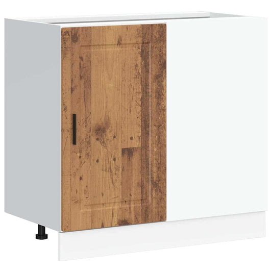Kitchen Base Cabinet "Porto" Old Wood Engineered Wood Kitchen Base Cabinet "Porto" Old Wood Engineered Wood