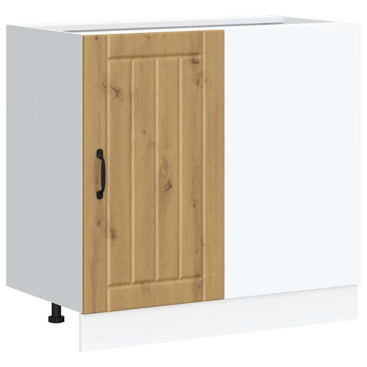 Kitchen Base Cabinet "Lucca" Artisan Oak Engineered Wood Kitchen Base Cabinet "Lucca" Artisan Oak Engineered Wood