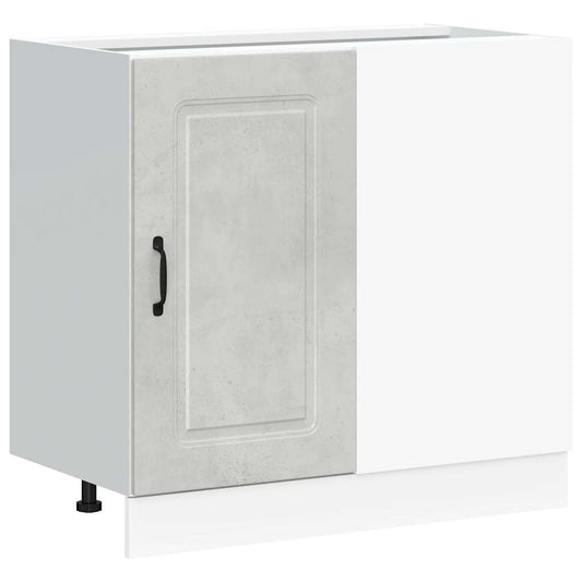 Kitchen Base Cabinet Kalmar Concrete Grey Engineered Wood Kitchen Base Cabinet Kalmar Concrete Grey Engineered Wood