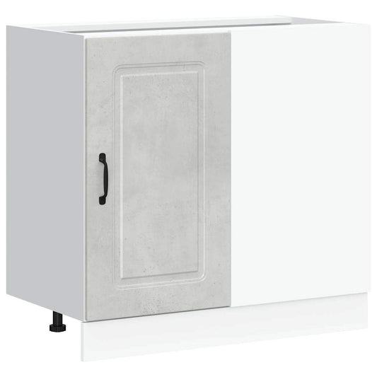 Kitchen Base Cabinet "Kalmar" Concrete Grey Engineered Wood Kitchen Base Cabinet "Kalmar" Concrete Grey Engineered Wood