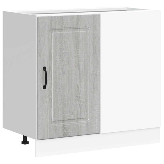 Kitchen Base Cabinet "Kalmar" Grey Sonoma Engineered Wood Kitchen Base Cabinet "Kalmar" Grey Sonoma Engineered Wood