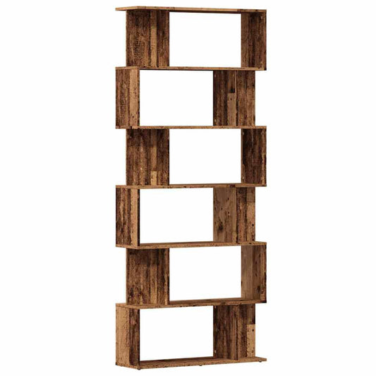 Book Cabinet Old Wood 80x24x192 cm Engineered Wood Book Cabinet Old Wood 80x24x192 cm Engineered Wood