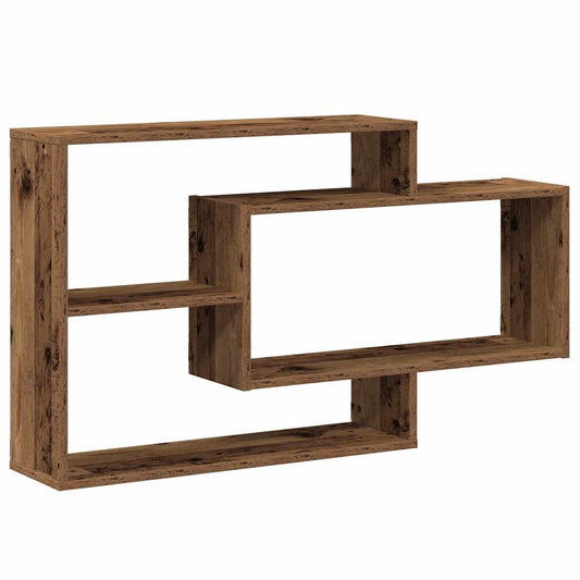 Wall Shelf Old Wood 104x20x58.5 cm Engineered Wood Wall Shelf Old Wood 104x20x58.5 cm Engineered Wood