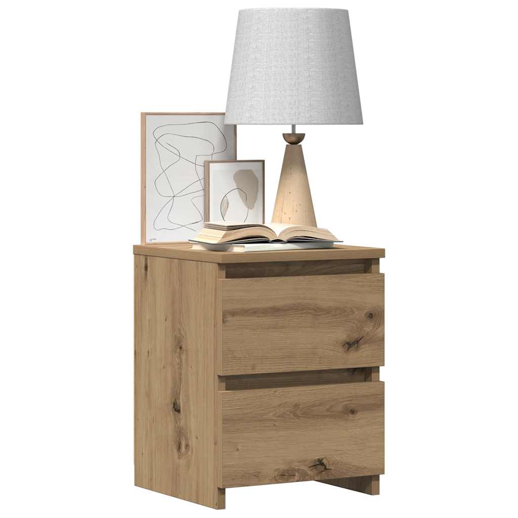 Bedside Cabinet Aritisan Oak 30x30x40 cm Engineered Wood