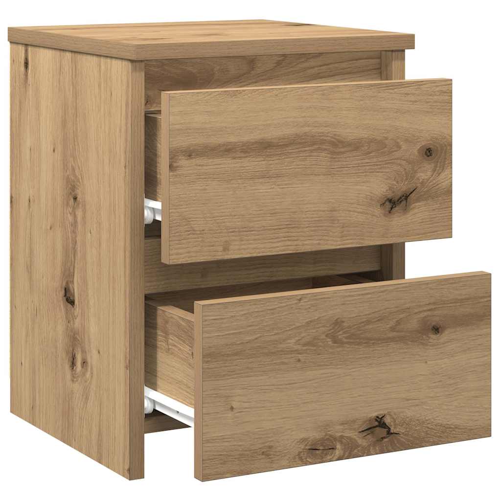 Bedside Cabinets 2 pcs Aritisan Oak 30x30x40 cm Engineered Wood
