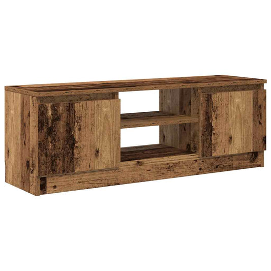 TV Cabinet Old Wood 102x30x36 cm Engineered Wood TV Cabinet Old Wood 102x30x36 cm Engineered Wood