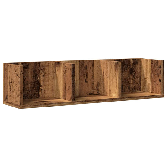 CD Wall Shelf Old Wood 75x18x18 cm Engineered Wood CD Wall Shelf Old Wood 75x18x18 cm Engineered Wood
