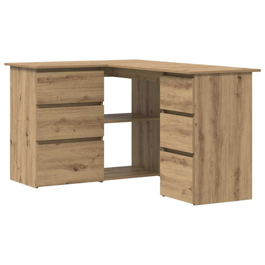 Corner Desk Artisan Oak 145x100x76 cm Engineered Wood Corner Desk Artisan Oak 145x100x76 cm Engineered Wood