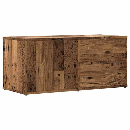 TV Cabinet Old Wood 80x34x35.5 cm Engineered Wood TV Cabinet Old Wood 80x34x35.5 cm Engineered Wood
