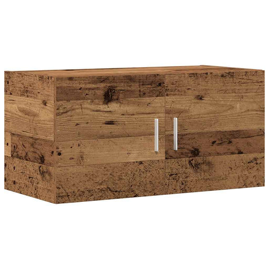 Wall Cabinet Old Wood 80x39x40 cm Engineered Wood Wall Cabinet Old Wood 80x39x40 cm Engineered Wood