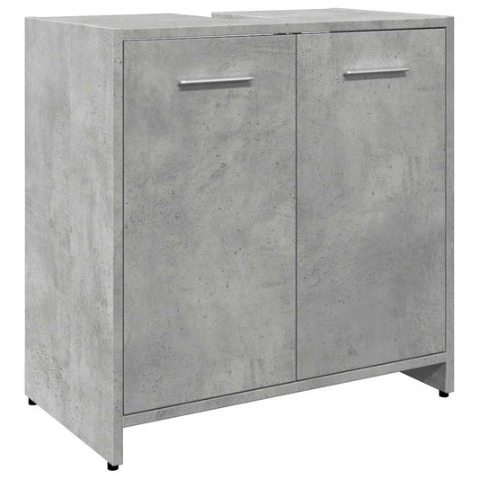 Bathroom Sink Cabinet Concrete Grey 60x33x60 cm Engineered Wood Bathroom Sink Cabinet Concrete Grey 60x33x60 cm Engineered Wood