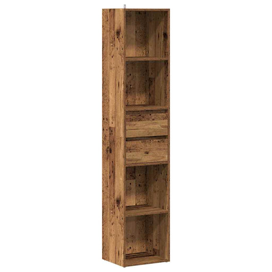 Book Cabinet Old Wood 36x30x171 cm Engineered Wood Book Cabinet Old Wood 36x30x171 cm Engineered Wood