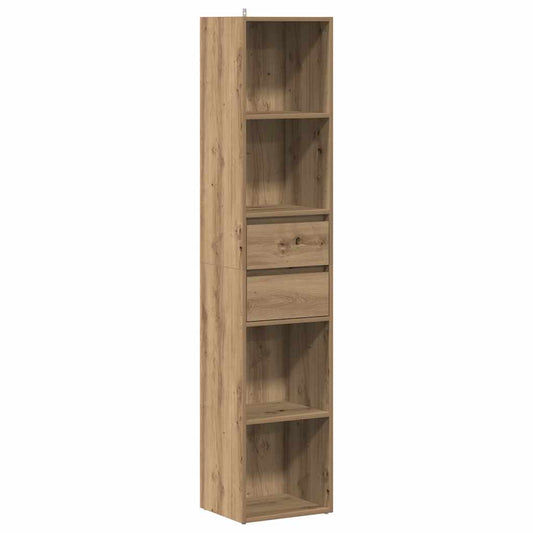 Book Cabinet Artisan Oak 36x30x171 cm Engineered Wood Book Cabinet Artisan Oak 36x30x171 cm Engineered Wood
