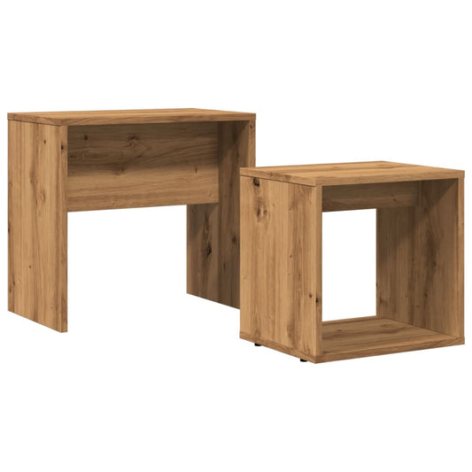 Nesting Coffee Tables 2 pcs Artisan Oak Engineered Wood Nesting Coffee Tables 2 pcs Artisan Oak Engineered Wood