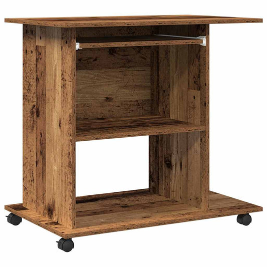 Computer Desk Old Wood 80x50x75 cm Engineered Wood Computer Desk Old Wood 80x50x75 cm Engineered Wood