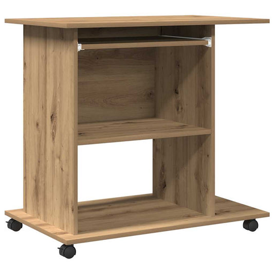 Computer Desk Artisan Oak 80x50x75 cm Engineered Wood Computer Desk Artisan Oak 80x50x75 cm Engineered Wood