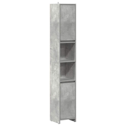 Bathroom Cabinet Concrete Grey 30x30x183.5 cm Engineered Wood Bathroom Cabinet Concrete Grey 30x30x183.5 cm Engineered Wood