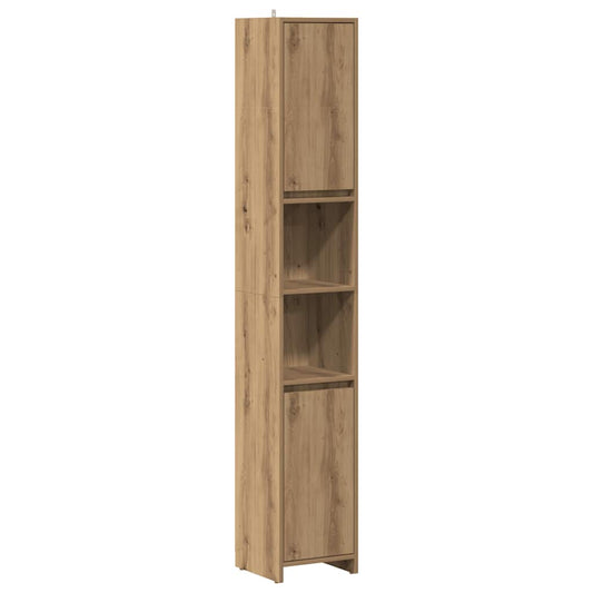 Bathroom Cabinet Artisan Oak 30x30x183.5 cm Engineered Wood Bathroom Cabinet Artisan Oak 30x30x183.5 cm Engineered Wood